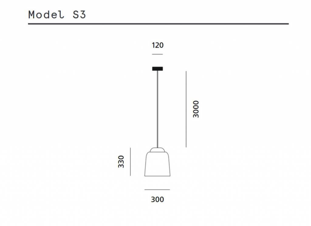 Teodora Glass S3 hanglamp. Showroom opruiming