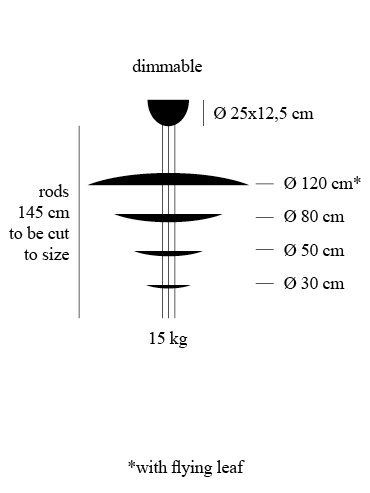 Macchina della Luce model F hanglamp