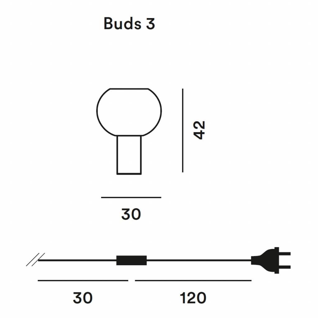 Buds 3 tafellamp