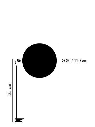 Stchu-Moon 08 wand-vloerlamp