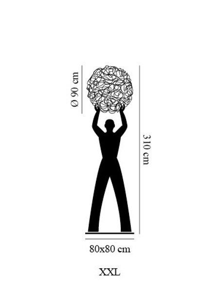 Uomo della Luce XXL buitenlamp