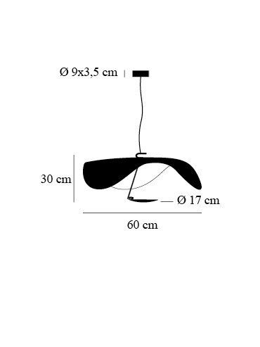 Lederam Manta S1 hanglamp