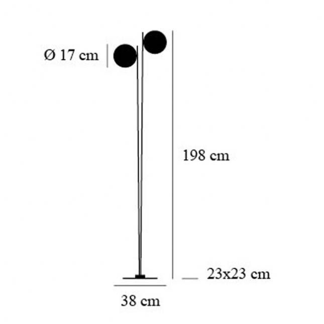 Lederam F2 vloerlamp