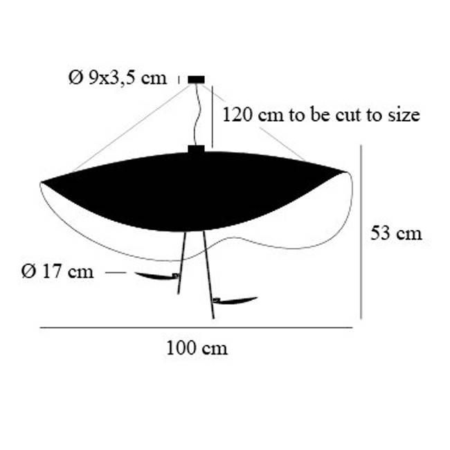 Lederam Manta S2 hanglamp