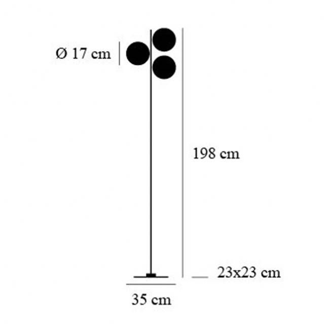 Lederam F3 vloerlamp