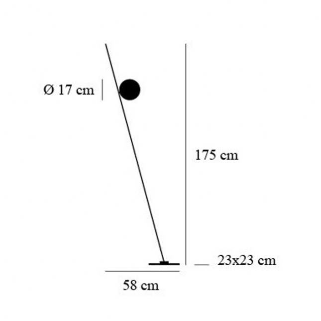 Lederam F1 vloerlamp