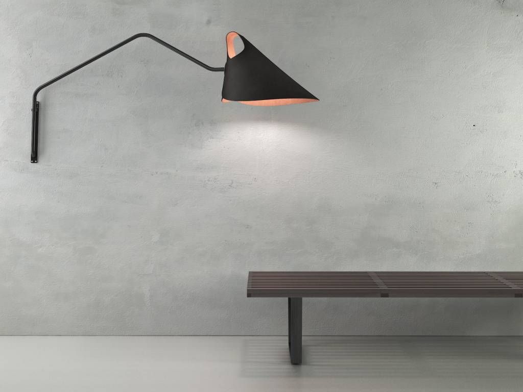 Mrs.Q Coated Steel wandlamp