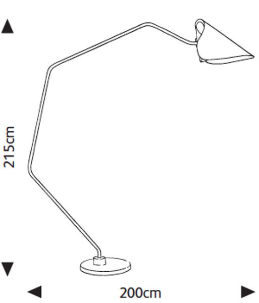 Mrs.Q Coated Steel vloerlamp