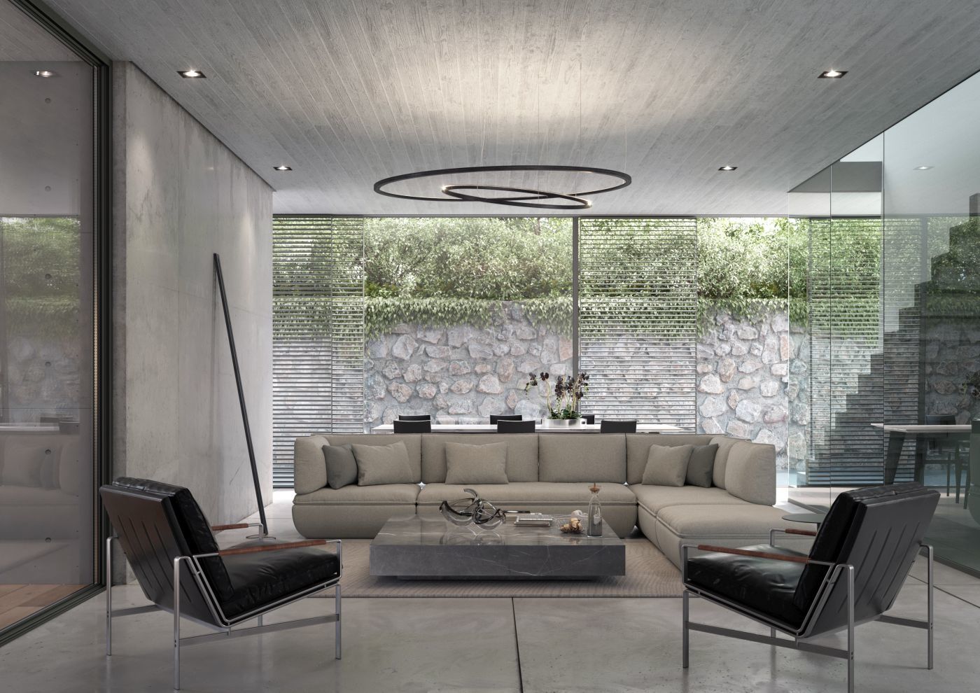 Framed Circle hanglamp