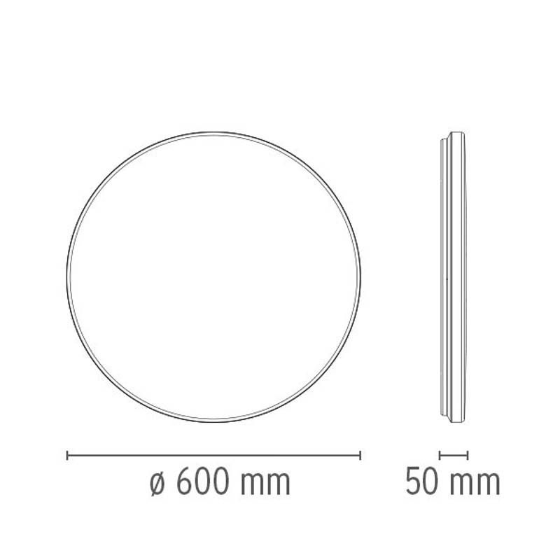 Clara wand/plafondlamp