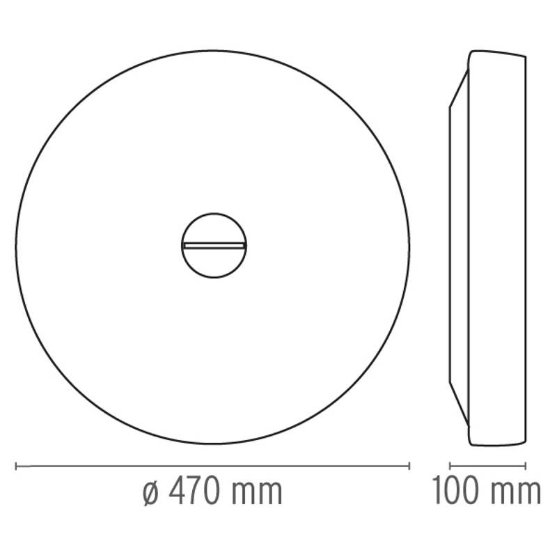 Button  wand/plafondlamp