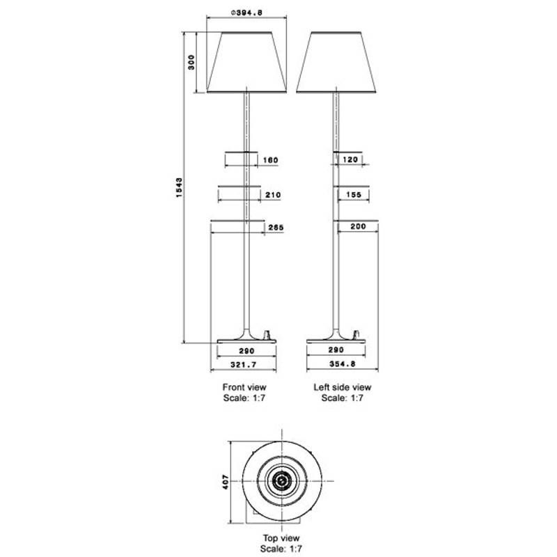Bibliotheque Nationale vloerlamp