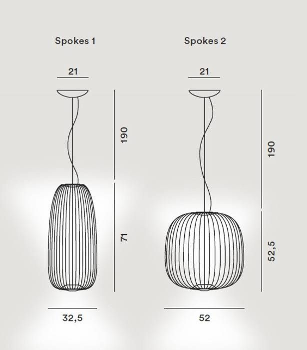 Spokes 2 hanglamp