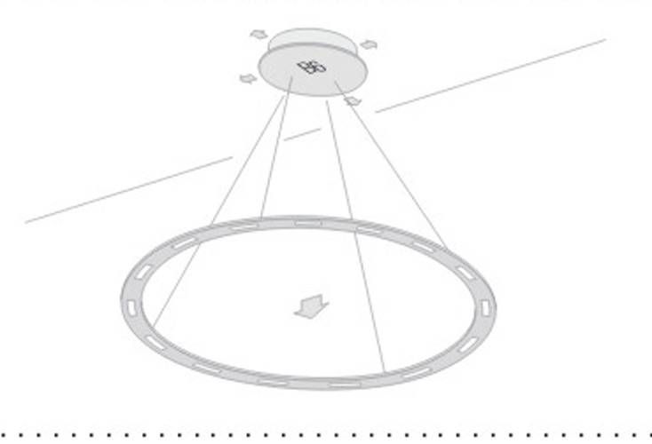 Piani Rondo 98 Down hanglamp