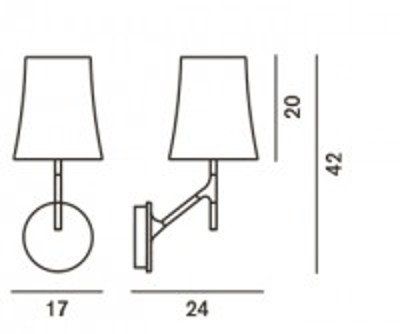 Birdie wandlamp