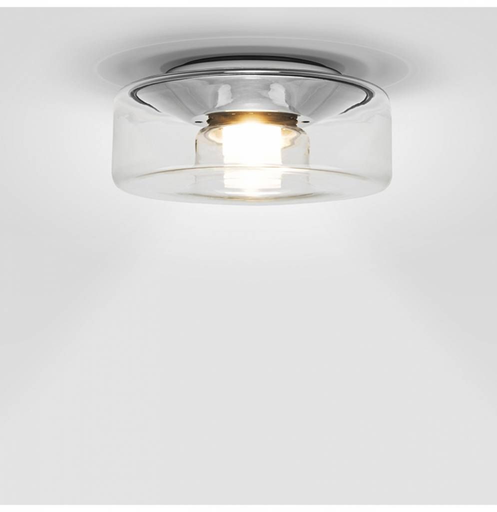 Curling plafondlamp. Transparant. S