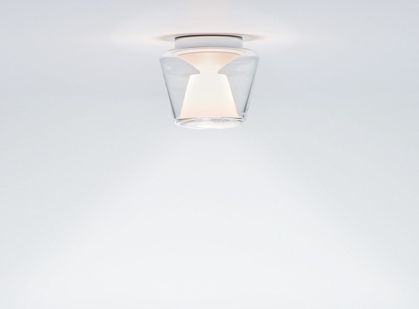 Annex plafondlamp. Helder/Opaal