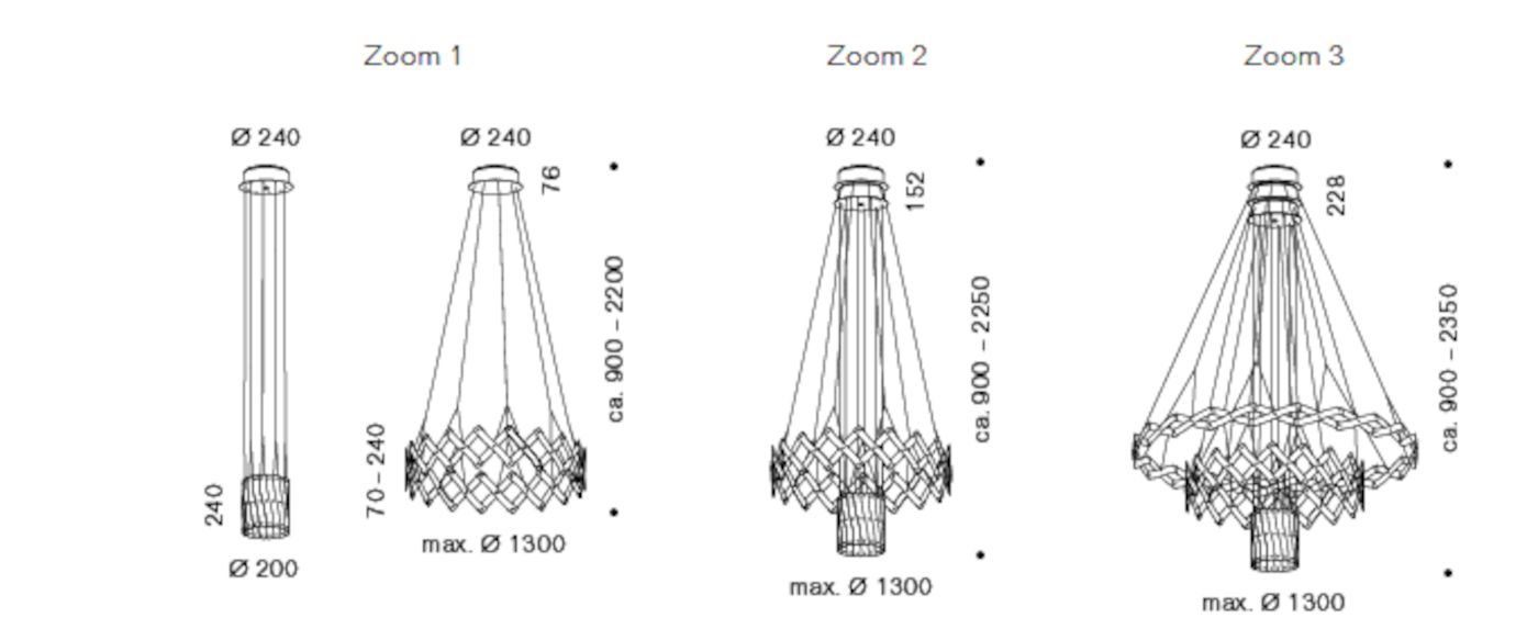 Zoom XL 3 hanglamp