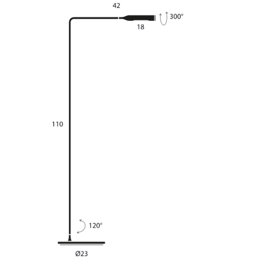 Flo Lounge vloerlamp  