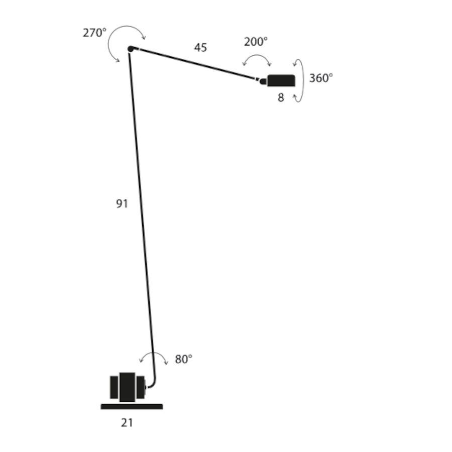 Daphine Terra Led vloerlamp