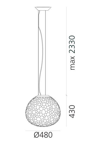 Meteorite hanglamp