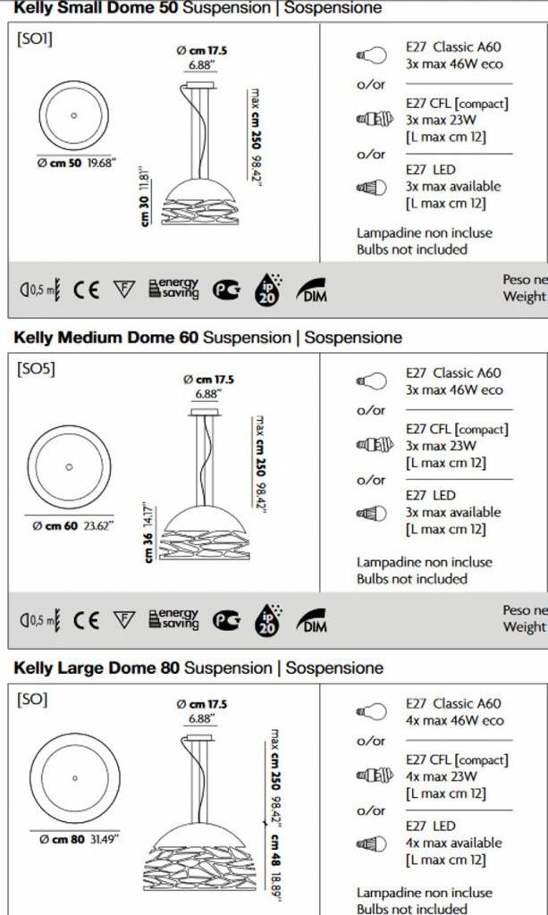 Kelly Dome hanglamp