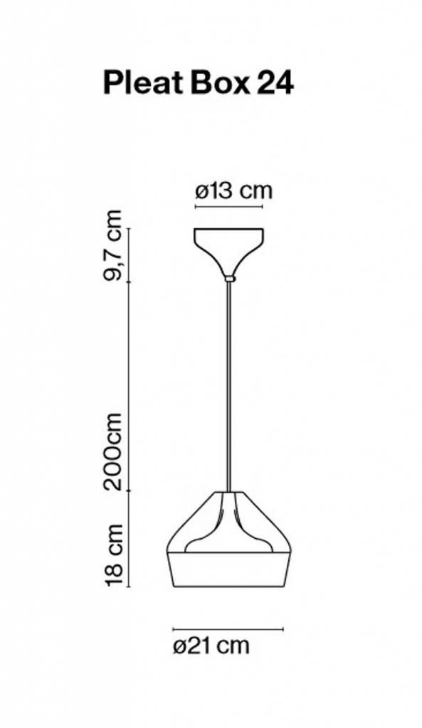 Pleat Box 24 hanglamp