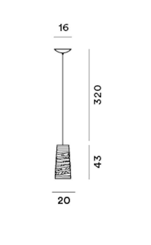 Tress Mini hanglamp