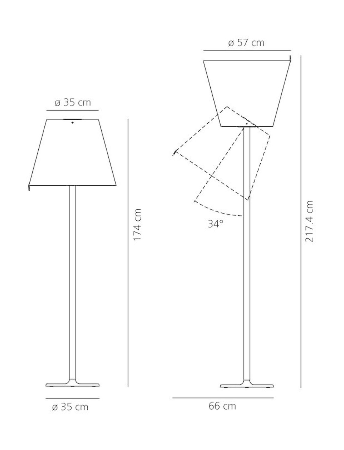 Melampo Mega vloerlamp