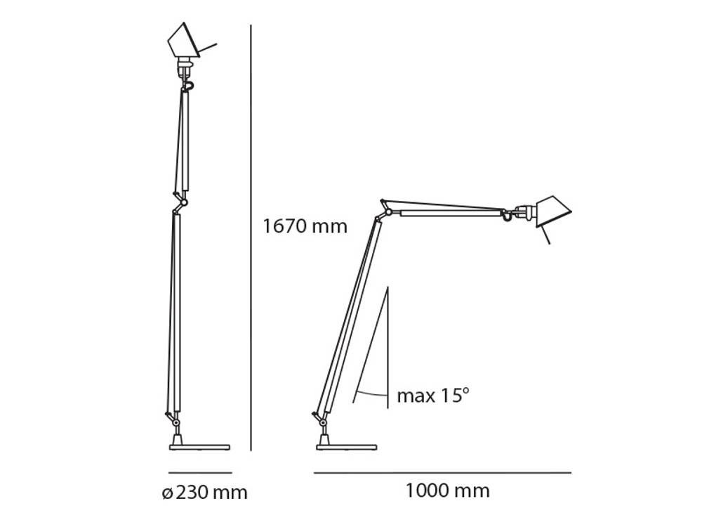 Tolomeo Reading led vloerlamp