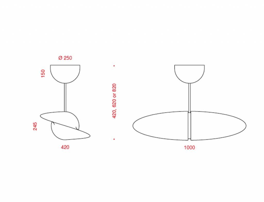 Propeller hanglamp
