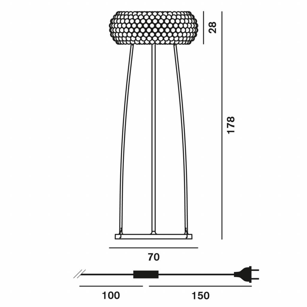 Caboche Plus Grande vloerlamp