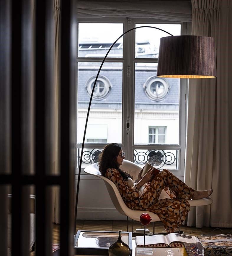Twiggy Rosewood vloerlamp 