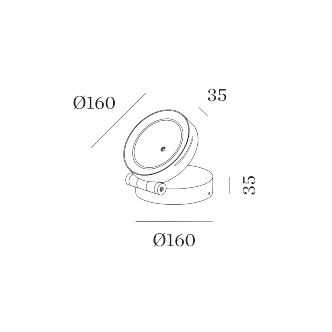 X-beam round 1.0 vloerspot