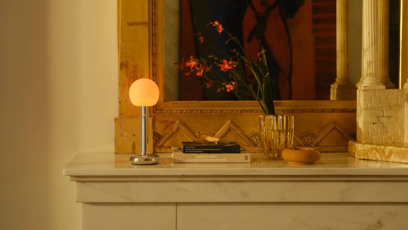 Fire tafellamp portable