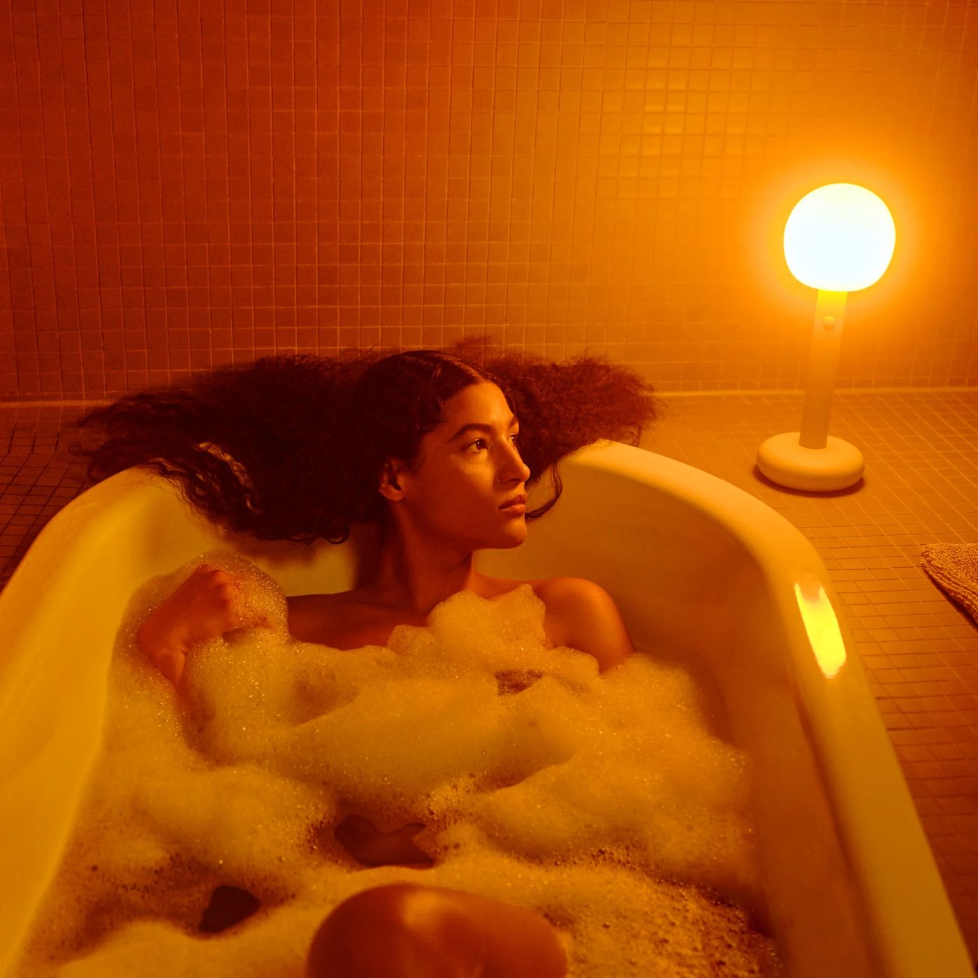 Fire tafellamp portable