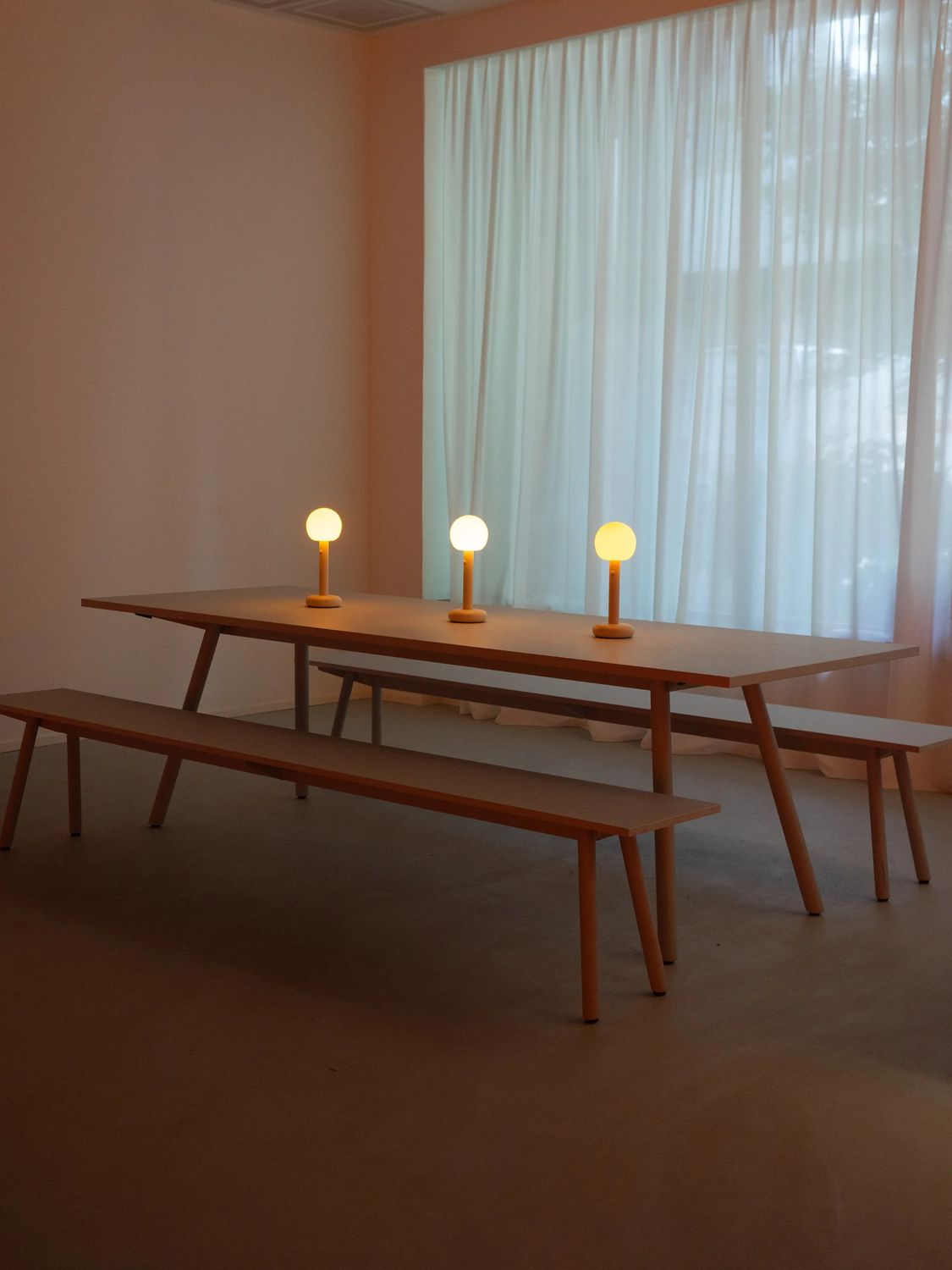 Fire tafellamp portable