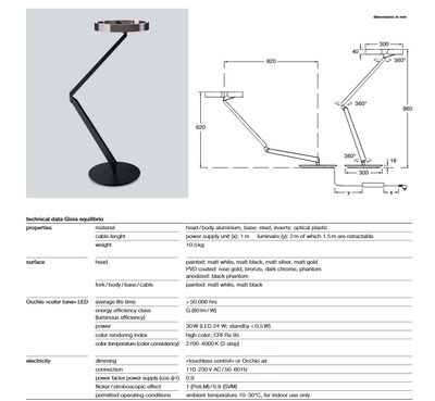 Gioia equilibrio tafellamp