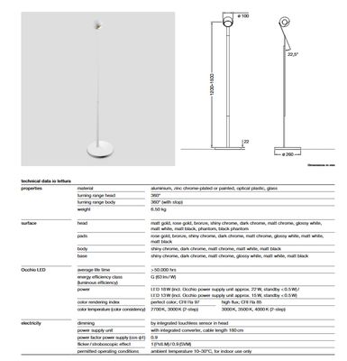 io 3d lettura vloerlamp. Phantom