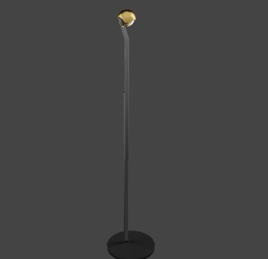 io 3d lettura vloerlamp. Brons