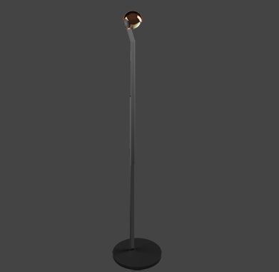 io 3d lettura vloerlamp. Rose goud  