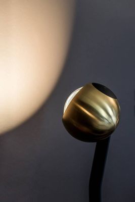 io 3d lettura vloerlamp. Mat goud