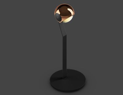 io 3d tavolo tafellamp. Rose goud