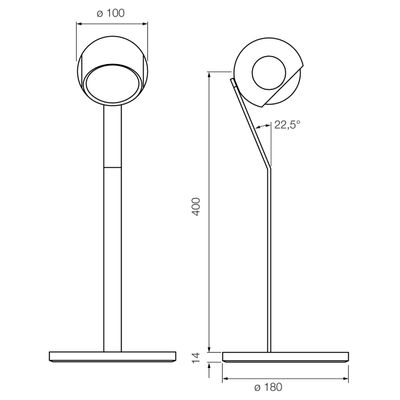 io 3d tavolo tafellamp. Dark chroom