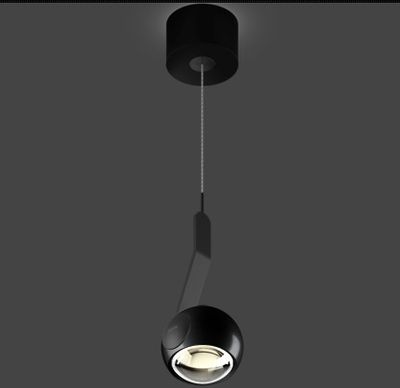 io 3d sospeso. hanglamp. Black phantom  