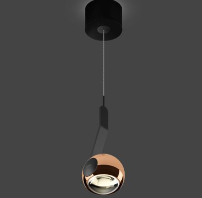 io 3d sospeso. hanglamp. Rose goud