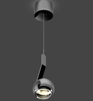 io 3d sospeso. hanglamp. Glossy black