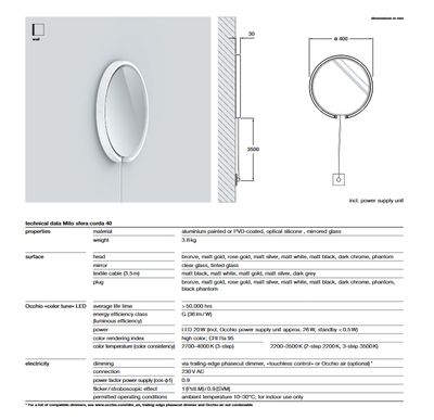 Mito Sfera corda 40 wandlamp