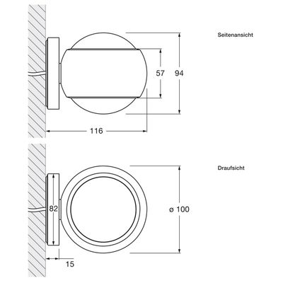 io verticale wandlamp