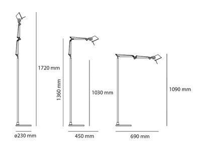 Artemide Tolomeo Micro Led vloerlamp